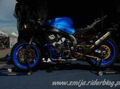 Motocykl Suzuki po wypadku