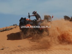 Riding on ATV past Sahara