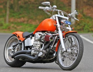 Harley Davidson Softail custom statyka z