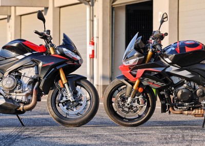 Aprilia Tuono V4 Factory kontra Aprilia Tuono 660 Factory. Podobna stylistyka, odmienne przeznaczenie [GALERIA ZDJ]