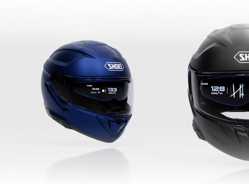 Kask motocyklowy Shoei GT-Air 3 Smart na targach EICMA 2025. Aktywna redukcja szumw i HUD