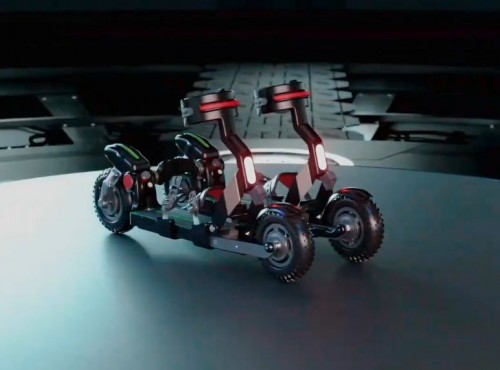 Zamiast wyprowadza� motocykl z gara�u, po prostu… zak�adasz go na nogi