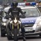 policja za motocyklista z