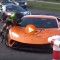 pijany rowerzysta wjechal w lamborghini z