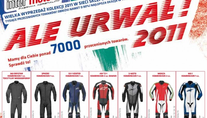 Ale Urwa� 2011 - wielka wyprzeda� w Inter Motors!