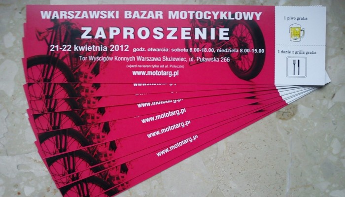 Mototarg w Warszawie - zgarnij wej�ci�wk�!