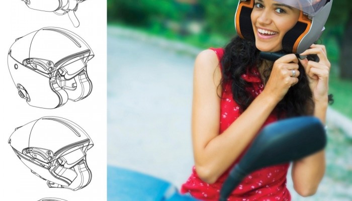 Proteus - sk�adany kask motocyklowy?