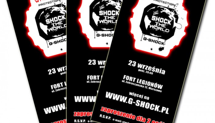 Shock The World G-Shock w Warszawie - bilety do wygrania