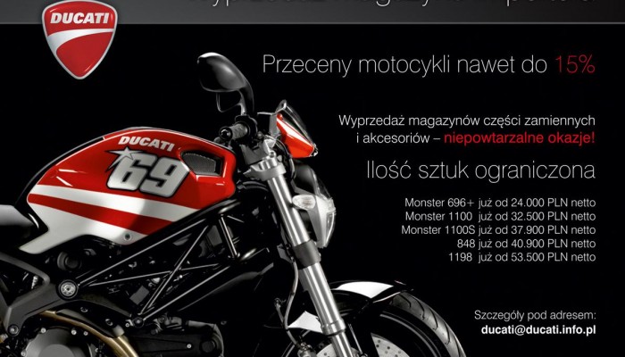 Wyprzeda� Ducati - motocykle, akcesoria i cz�ci