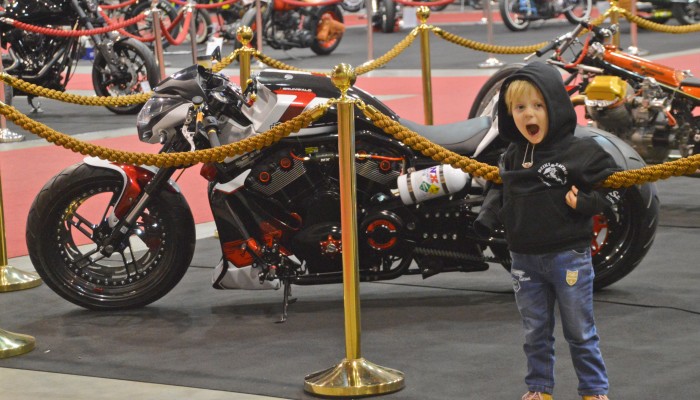 Harley Davidson V rod Grunwald Bohemian Custom Motorcycle Show z