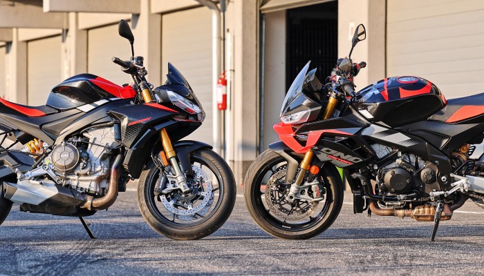 Aprilia Tuono V4 Factory kontra Aprilia Tuono 660 Factory. Podobna stylistyka, odmienne przeznaczenie [GALERIA ZDJ]