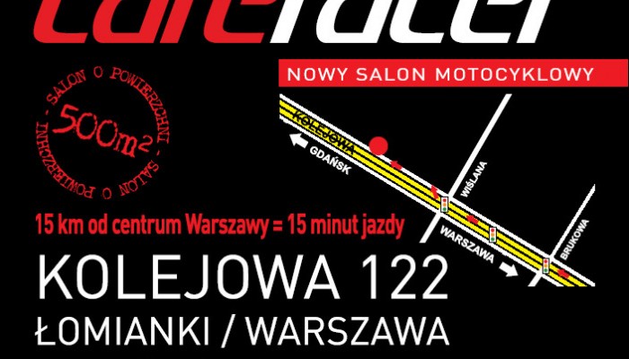 Cafe Racer Warszawa - �omianki – nowy salon i serwis motocykli