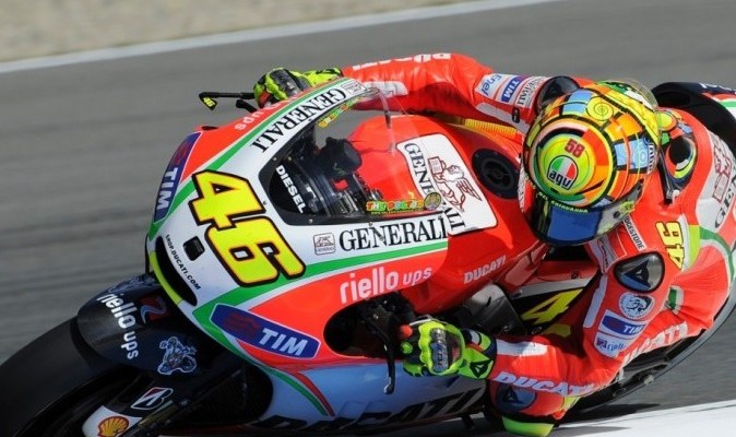 Rossi testuje now ram i wahacz dla Ducati