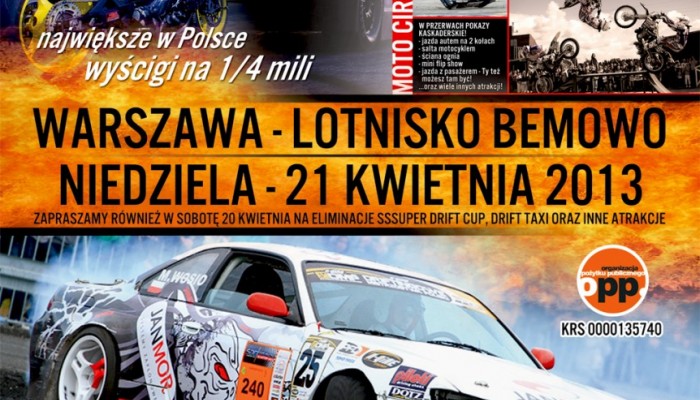 SSSuper Drift Cup i wy�cigi na �wier� mili w ten weekend na Bemowie!