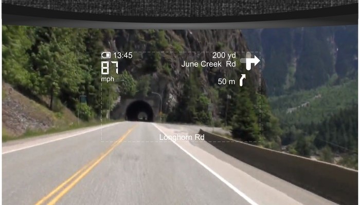 Kask z wy�wietlaczem przeziernym?