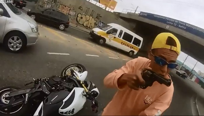 Zodziej zastrzelony podczas kradziey motocykla