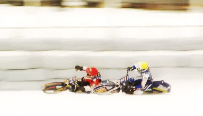 Ice Speedway w Krasnogorsku - penym ogniem na lodzie!