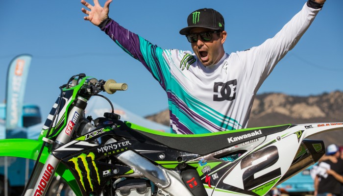 Jeremy McGrath twarz� Kawasaki