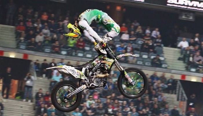 Artur Puzio na FMX Gladiator Games w Pradze