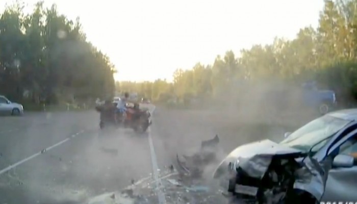 Quadzista powoduje wypadek i ucieka