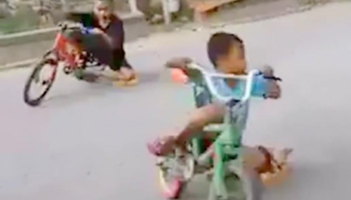 Dzieciaki na rowerach prawie jak Marquez