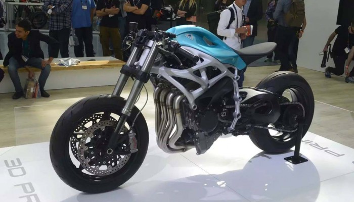 Motocykl wydrukowany w 3D z silnikiem z Kawasaki H2