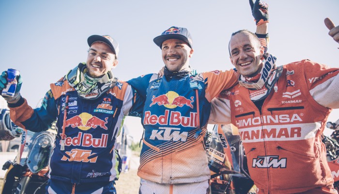 16. zwyci�stwo KTM-a w Dakarze! Ca�e motocyklowe podium w 2017 roku dla zawodnik�w na KTM 450 Rally!
