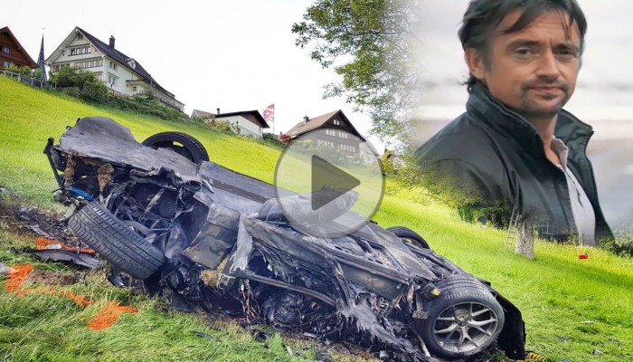 Richard Hammond w Rimac Concept One zaliczy powany wypadek samochodowy