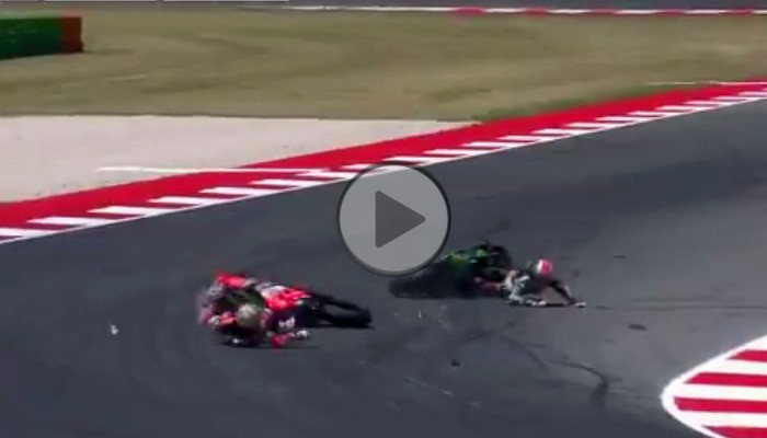 W�oska bomba niespodzianek na torze Misano - dzwony, karetki, gigantyczny pech jednych i kilogramy szcz�cia drugich