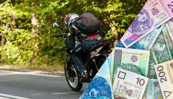 Elblg: motocyklicie wypado z plecaka 8 tys. z...