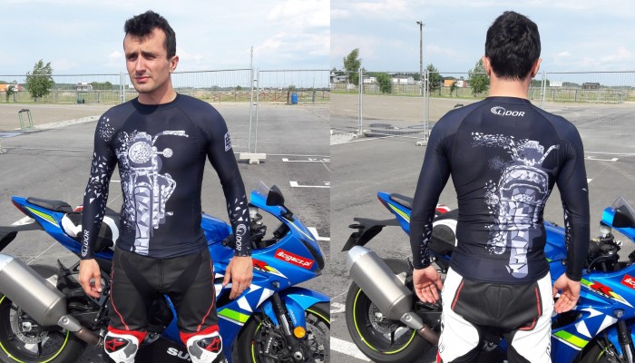 Bielizna termoaktywna - motocyklowa koszulka rashguard Extreme Hobby