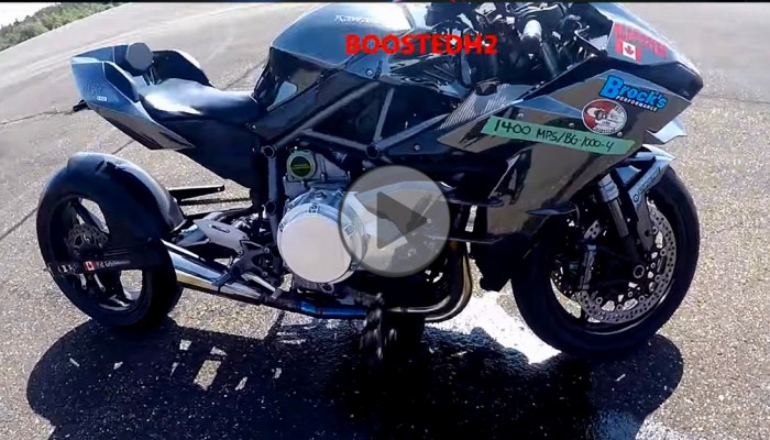 Kawasaki Ninja H2 - wybuch silnika przy ponad 300 km/h