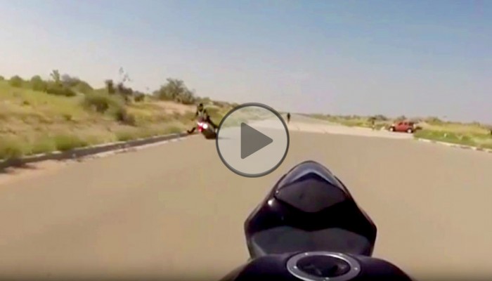 Cika szkoa stuntu i uciekajcy motocykl
