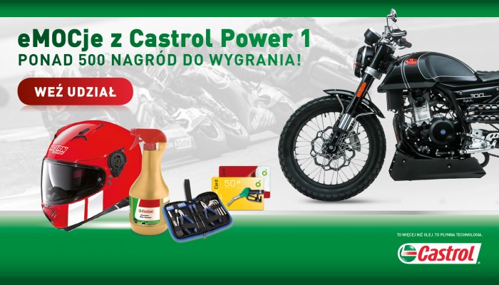 Dwa motocykle i setki innych nagrd do wygrania w konkursie Castrol Power 1!