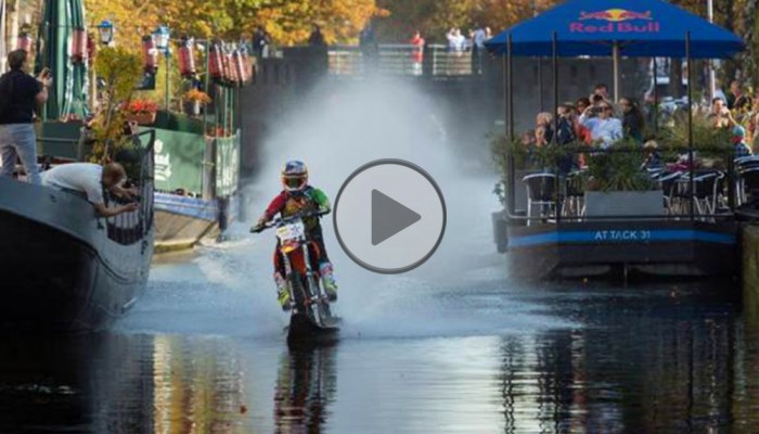 Robbie Maddison i rajd po kanale w Hadze