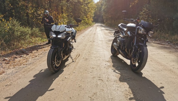 Jesienny atak ciep�a, czyli Triumph Street Triple RS i Speed Triple RS na Podlasiu