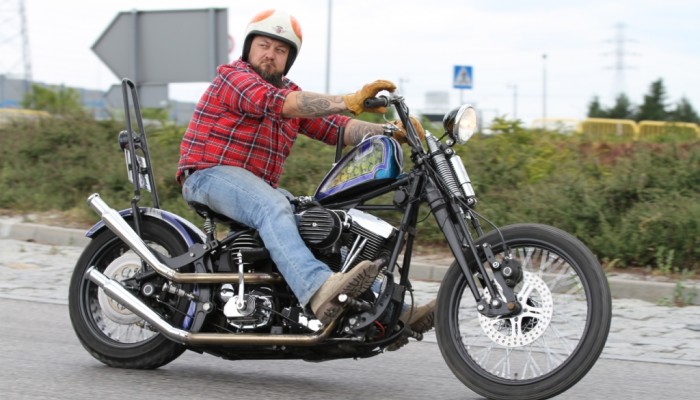 Harley-Davidson Softail Evo custom. Styl poudniowo-kalifornijskich chopperw z lat 70. w wydaniu Alcatraz Customs Gdask