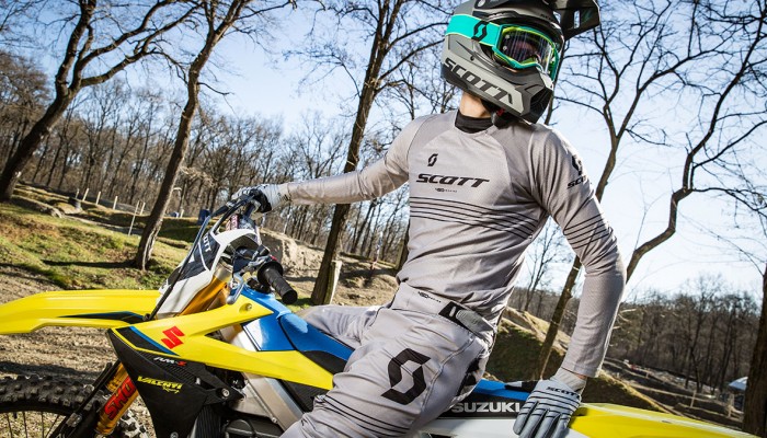 SCOTT 450 Angled Light - przewiewny zestaw do motocross, koszulka, spodnie, r�kawiczki