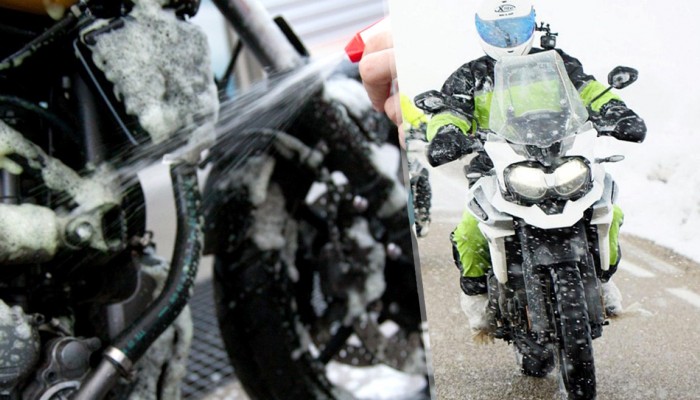 Mycie motocykla zimą. Czy jest koniecznie? 10 etapów procedury