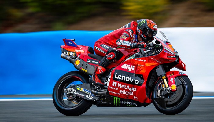 MotoGP w Jerez: Pecco Bagnaia wygrywa wycig MotoGP o Grand Prix Hiszpanii. Marc Marquez zagra mistrzowi na nosie