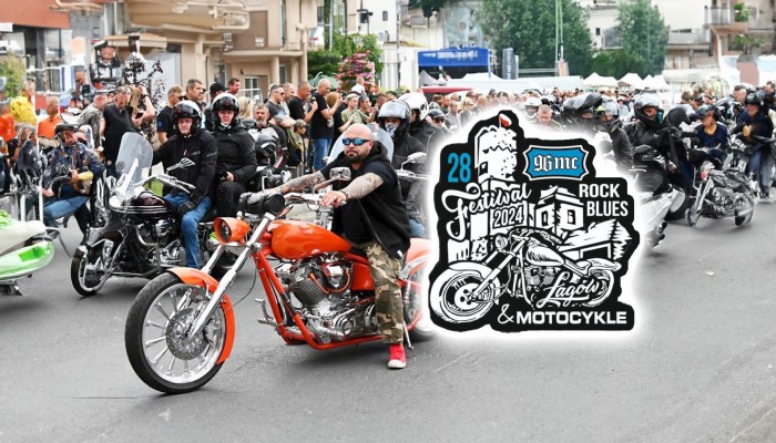 zlot w lagowie 2024 pamiatkowa blacha 18 Festiwal Rock Blues i Motocykle z