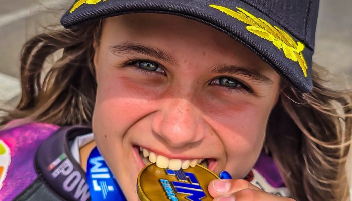 Julia Jantarska z brzowym medalem Mistrzostw Europy Mini Bike. Kolejny sukces modej zawodniczki z Kielc