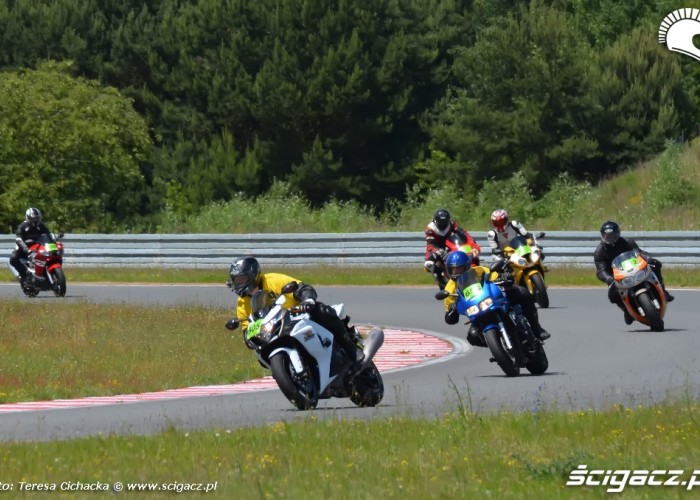 grupa zielona Trening motocyklowy Speed Day 2013
