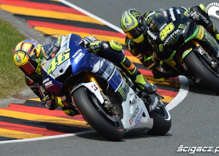 Rossi Crutchlow Grand Prix Niemiec 2013