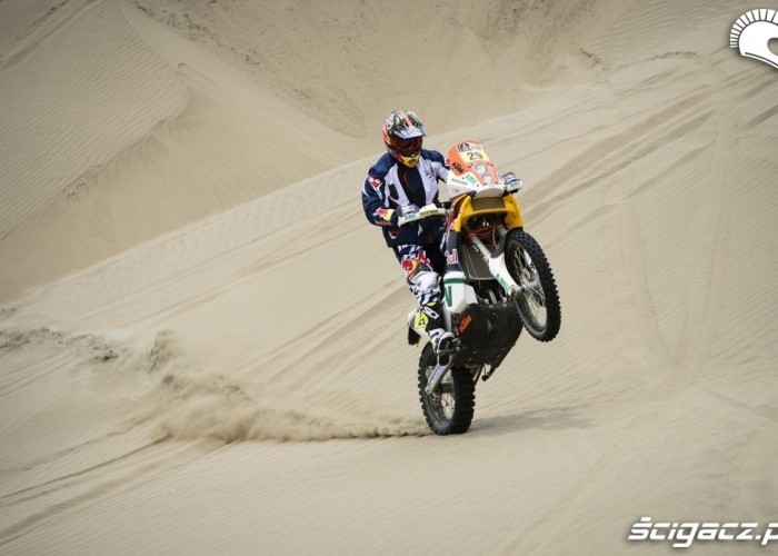Rajd Dakar 2013 wheelie