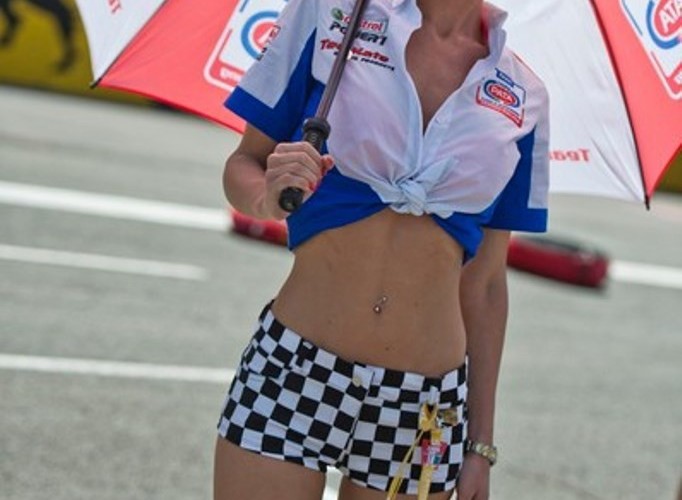 Dziewczyna Pata Honda WSBK Monza 2013