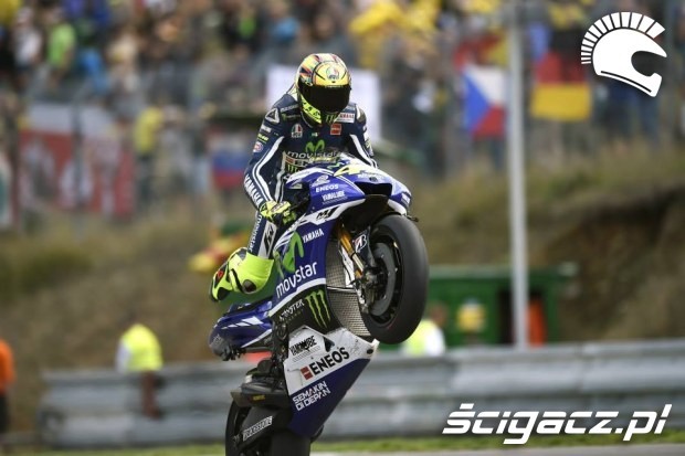 Rossi w akcji motogp brno 2014