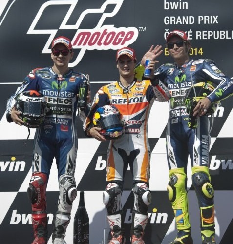 podium motogp brno 2014