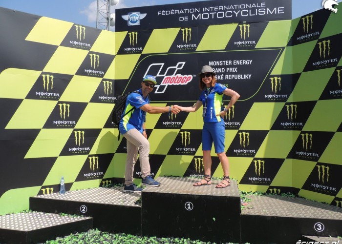 MotoGP Brno 2018 podium Suzuki