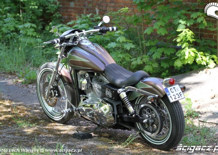 08 Harley Davidson Dyna Super Glide Custom tylem